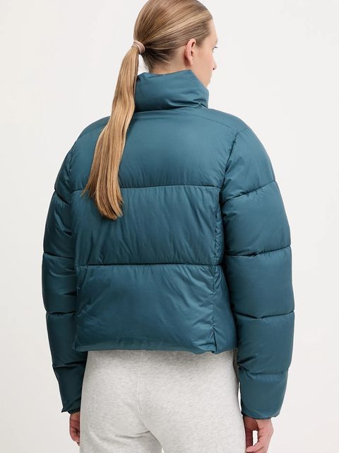 Columbia kurtka Puffect Colorblock kolor turkusowy zimowa 2088501