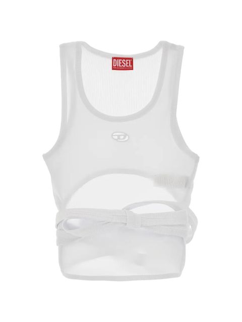 Diesel cut-out tie tank top - White - zdjęcie produktu nr 2