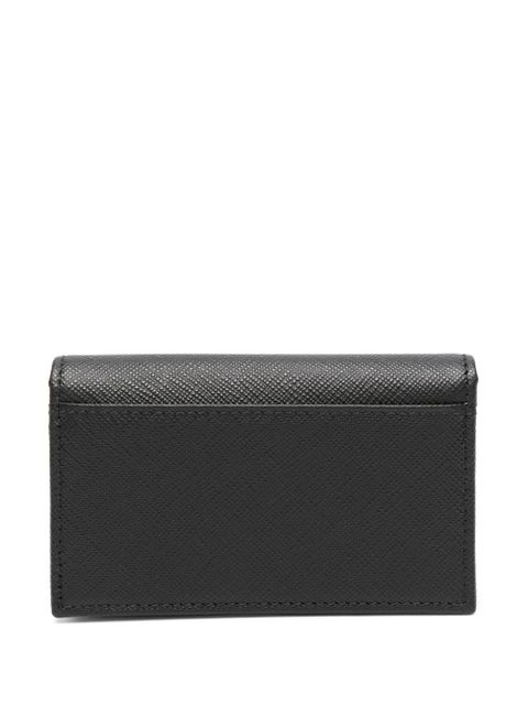 Prada logo-plaque foldover cardholder - Black - zdjęcie produktu nr 2