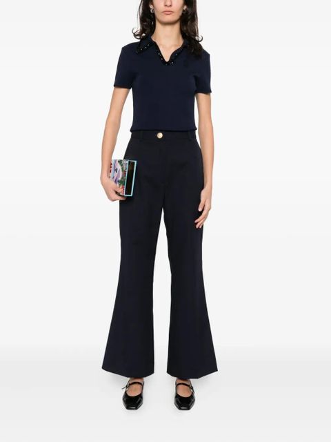 SANDRO embellished collar shirt - Blue - zdjęcie produktu nr 2