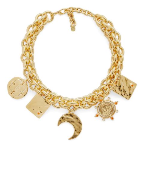 Rabanne Summer medals brass necklace - Gold
