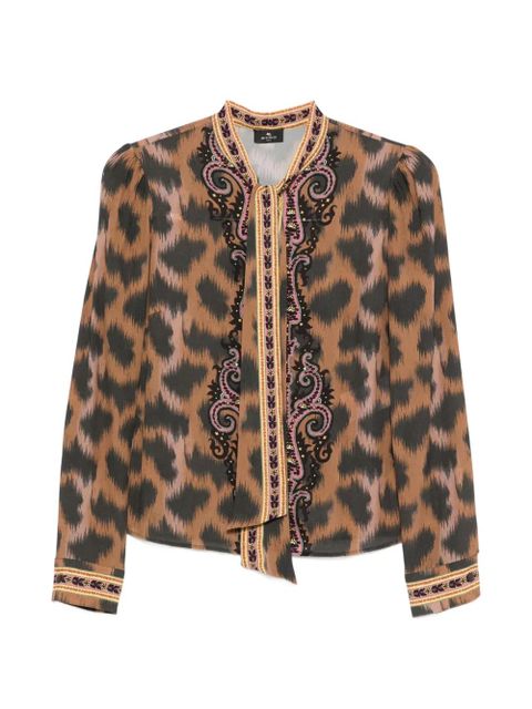 ETRO animal-pattern blouse - Neutrals - zdjęcie produktu nr 1