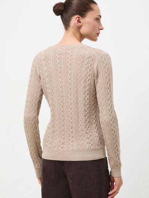 Medicine sweter z wełny merino kolor beżowy