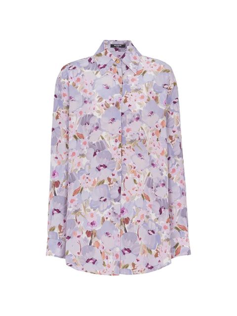 Balmain floral-print shirt - Purple - zdjęcie produktu nr 1