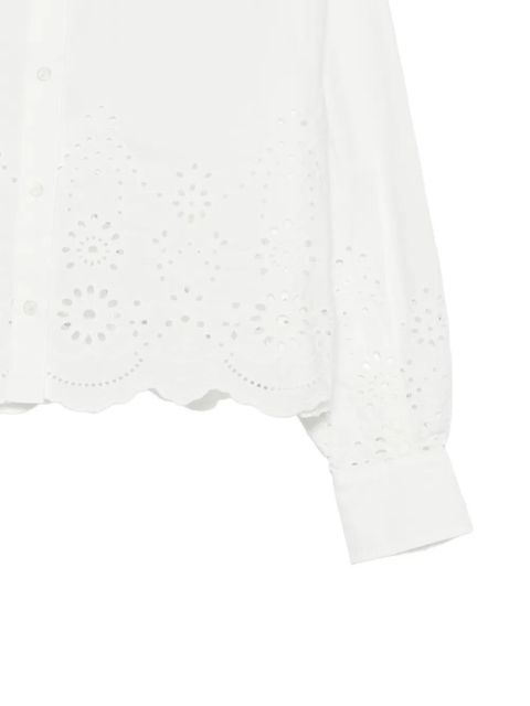 MC2 Saint Barth Oriane scalloped-hem shirt - White