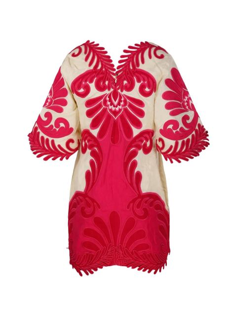 FARM Rio Arabesc-embroidered mini dress - Pink - zdjęcie produktu nr 2