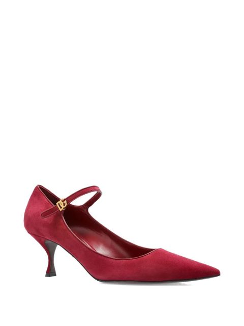 Dolce & Gabbana 60mm pointed-toe ankle-strap pumps - Red