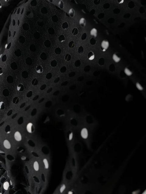 Balmain foiled triangle bikini - Black