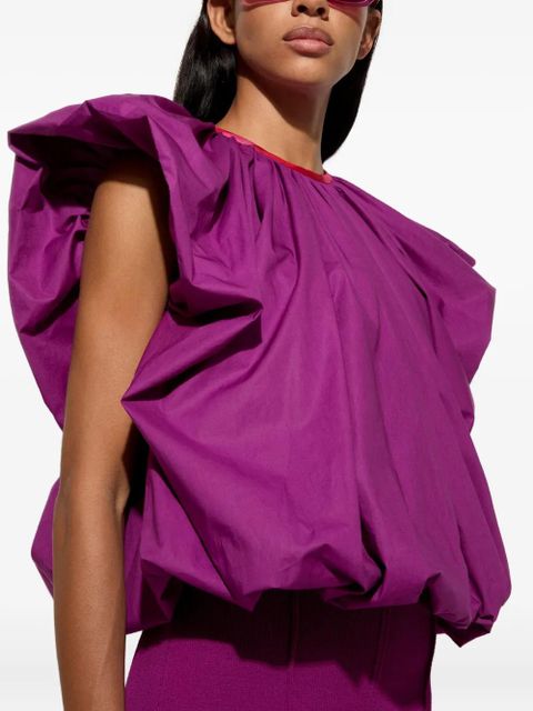 PUCCI puffed-sleeve blouse - Purple