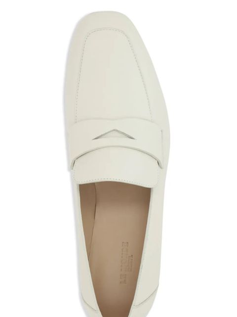 Le Monde Beryl leather loafers - White