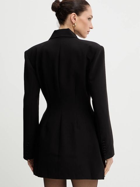 Bardot sukienka kolor czarny mini dopasowana 60128DB