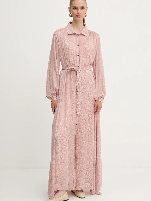 Forte Forte sukienka kolor różowy maxi prosta 14122.my.dress - zdjęcie produktu nr 1