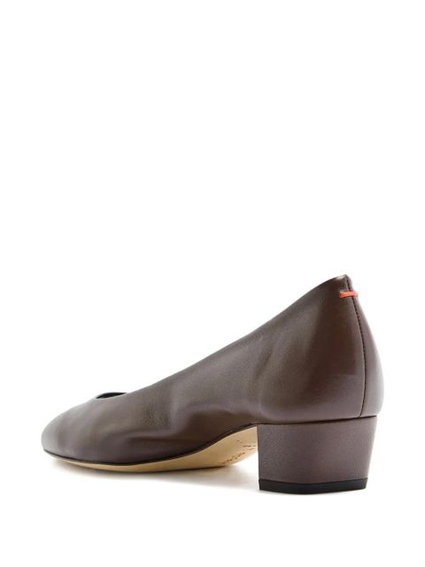 Aeyde 35mm block-heel pumps - Brown