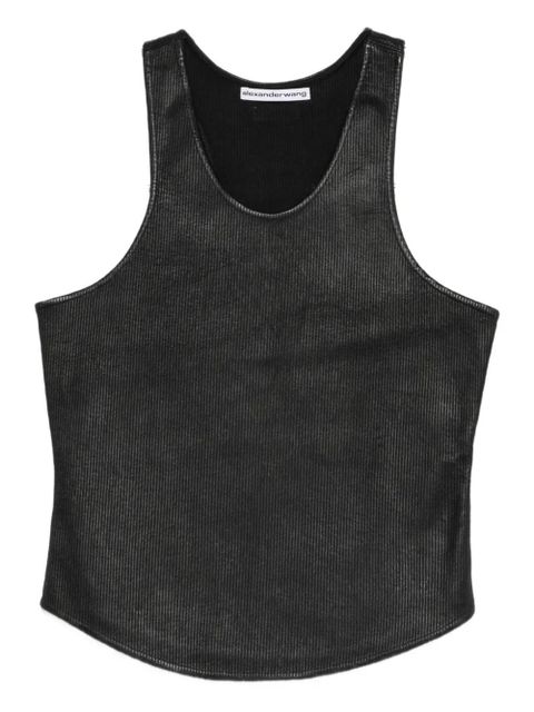 Alexander Wang ribbed tank top - Black - zdjęcie produktu nr 1