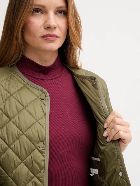 Tommy Hilfiger kurtka kolor zielony przejściowa WW0WW47290