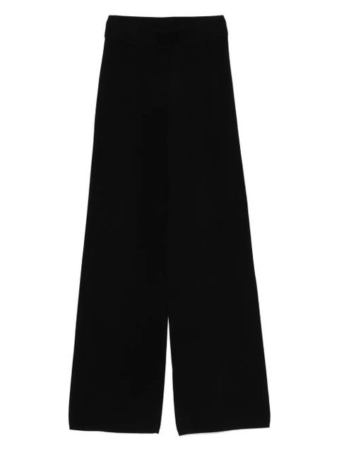 Max Mara elasticated-waist palazzo trousers - Black - zdjęcie produktu nr 1