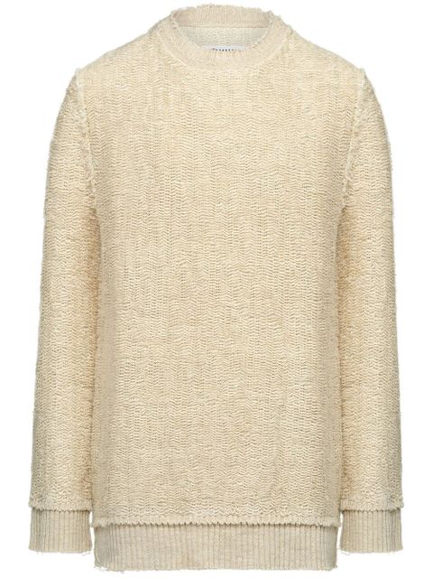 Maison Margiela woven-knit crew-neck jumper - Neutrals - zdjęcie produktu nr 1