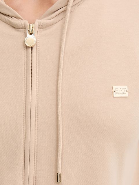 EA7 Emporio Armani dres damski kolor beżowy AF13135.7W000464