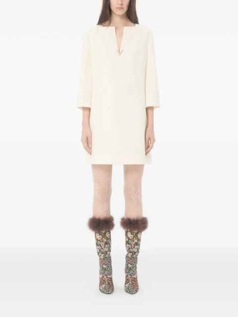 Valentino Garavani Vlogo-detail mini dress - Neutrals - zdjęcie produktu nr 2