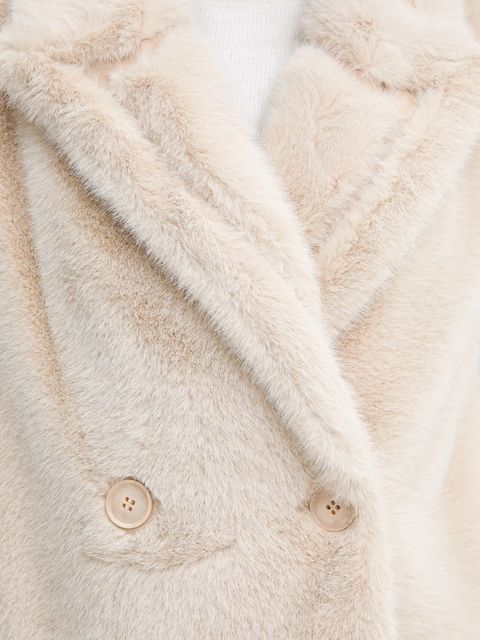 Twinset płaszcz kolor beżowy 252TT2154