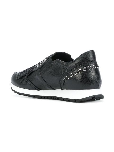 Tod's fringed slip-on sneakers - Black