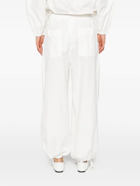 Weekend Max Mara drawstring wide-leg trousers - White