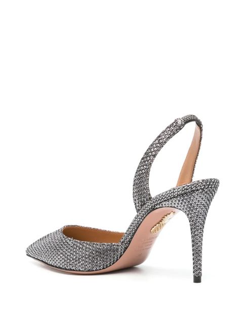 Aquazzura So Nude Pump 85mm pumps - Silver - zdjęcie produktu nr 2