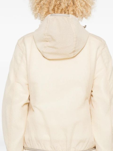 Moncler Edasic logo-patch jacket - Neutrals