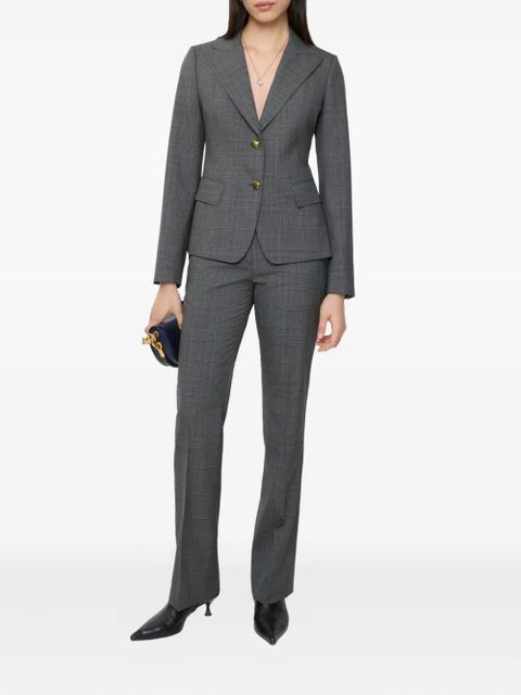 Burberry Check wool tailored trousers - Grey - zdjęcie produktu nr 2