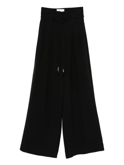 Nanushka high-waist belt trousers - Black - zdjęcie produktu nr 1