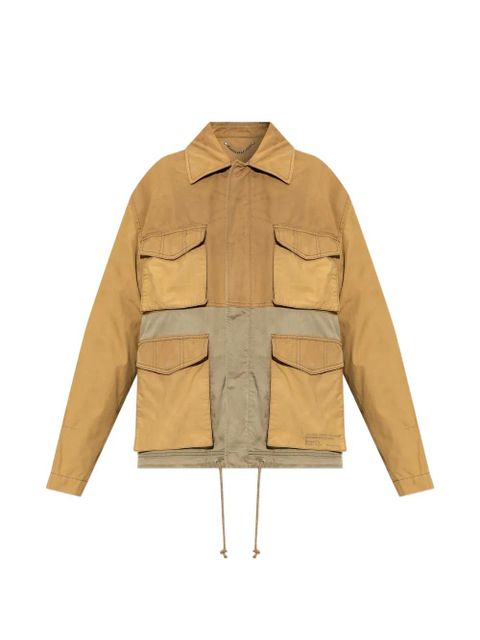 Golden Goose panelled flap-pocket jacket - Brown - zdjęcie produktu nr 1