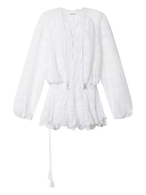 MARANT ÉTOILE Preya laced mini dress - White - zdjęcie produktu nr 1