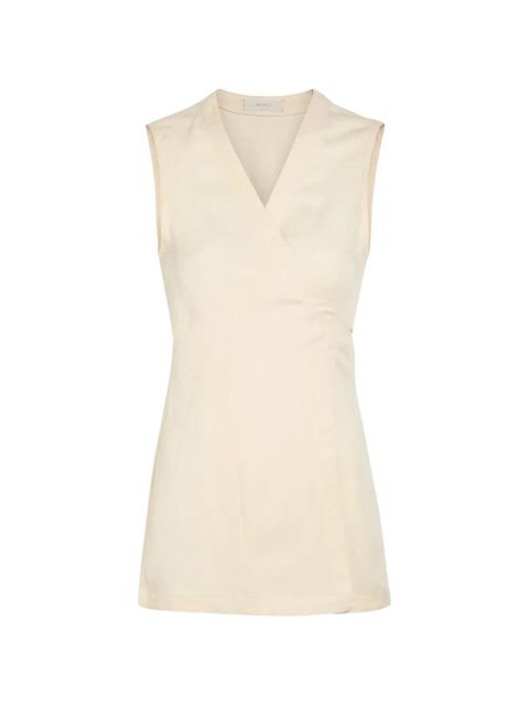 Faithfull the Brand Lulea V-neck top - Neutrals - zdjęcie produktu nr 1