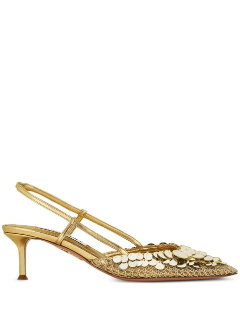 Aquazzura 50mm Can Can pumps - Gold - zdjęcie produktu nr 1
