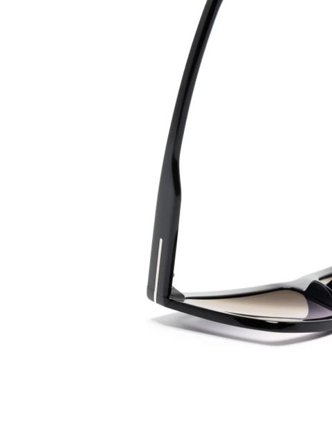 TOM FORD Eyewear Eden geometric-frame sunglasses - Black - zdjęcie produktu nr 2