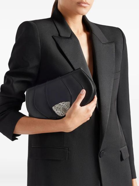 Giuseppe Zanotti ORBITS leather clutch bag - Black