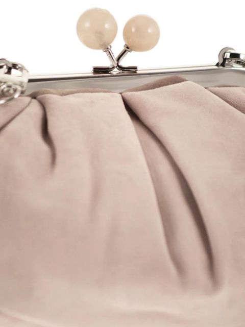 Weekend Max Mara Wkavalois suede clutch bag - Neutrals