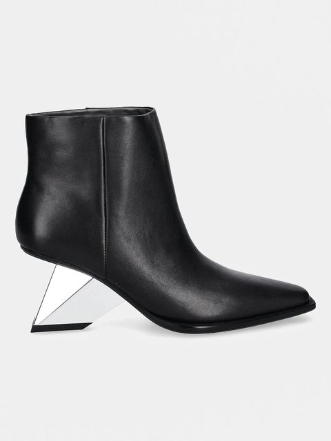 United Nude botki skórzane Rockit Pull On Bootie kolor czarny na słupku 109470116 - zdjęcie produktu nr 2