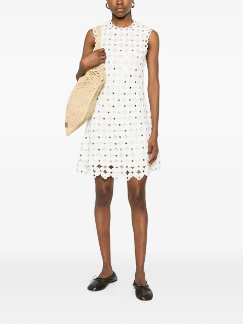 Maje scallop sequins mini dress - White - zdjęcie produktu nr 2