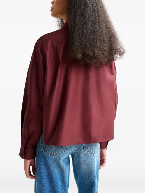 Essentiel Antwerp Ibow bow-detail shirt - Red