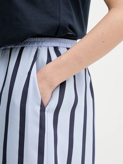 Sandro Ferrone szorty damskie kolor niebieski wzorzyste high waist S15XBEARPA