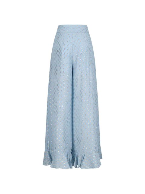 ZIMMERMANN ruffled trousers - Blue - zdjęcie produktu nr 2