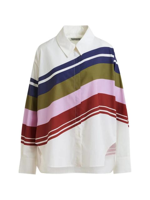 Essentiel Antwerp Joppy stripe-print shirt - White - zdjęcie produktu nr 1