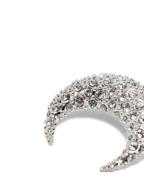 Marine Serre moon-design single earring - Silver