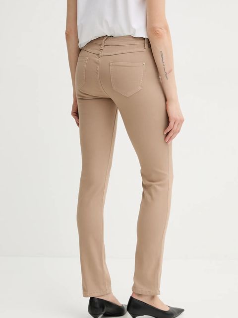 Morgan jeansy PETROI1 damskie kolor beżowy PETROI1