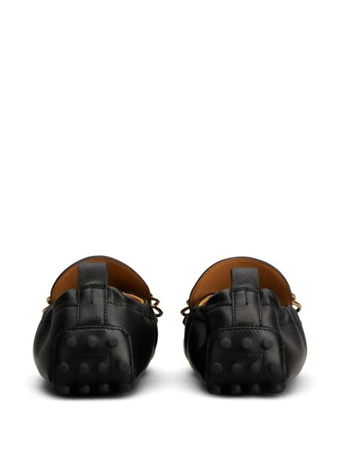 Tod's ring-embellished loafers - Black