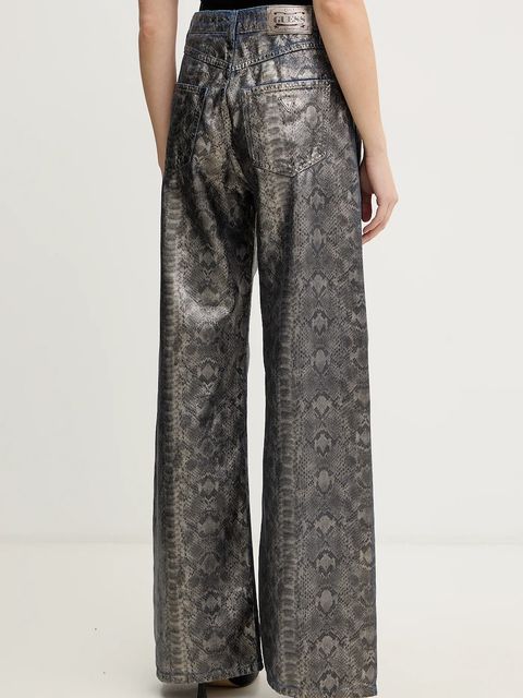 Guess jeansy damskie kolor szary W5BA82 D5QK2