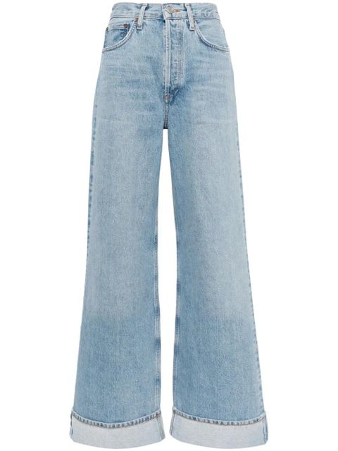 AGOLDE Dame high-rise wide-leg jeans - Blue - zdjęcie produktu nr 1