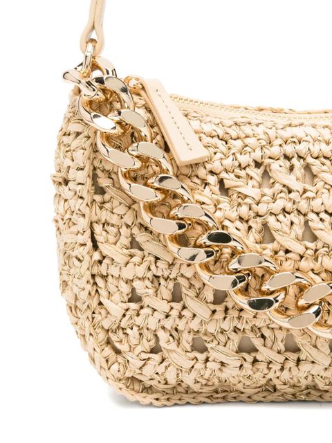 TWINSET Liliane woven chain-link tote bag - Neutrals