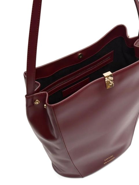 LouLou de Saison Daya leather bucket bag - Red